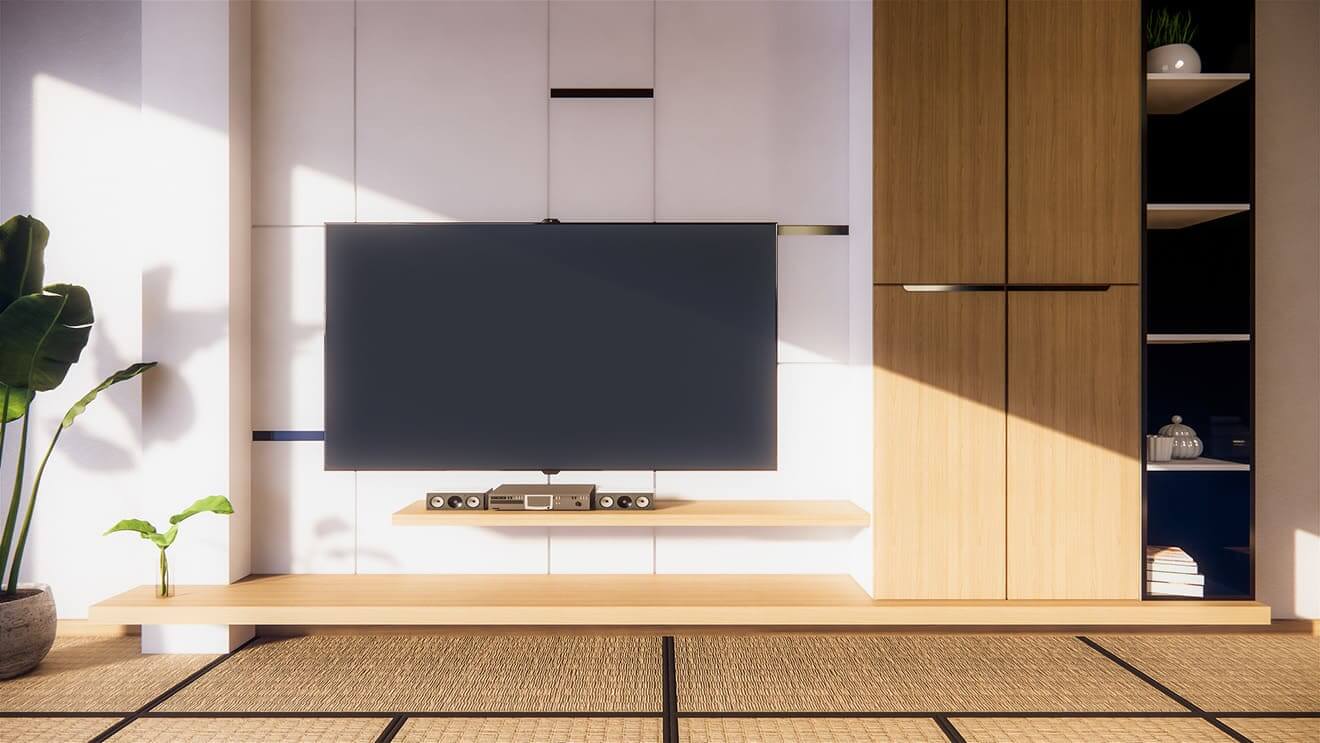電視牆作品5_日式風客廳設計